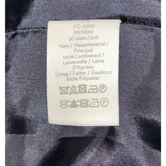 Boden Heritage British Tweed Wrap Skirt 100% Lambswool Navy Yellow White, US 2 - Picture 10 of 11